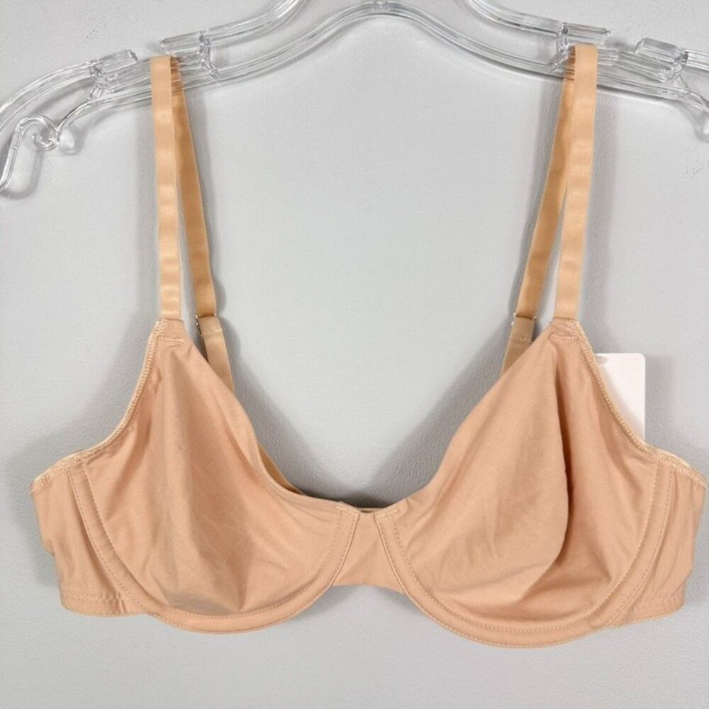 NWT Hanro 34B Cotton Sensations Unlined Nude Underwire Bra